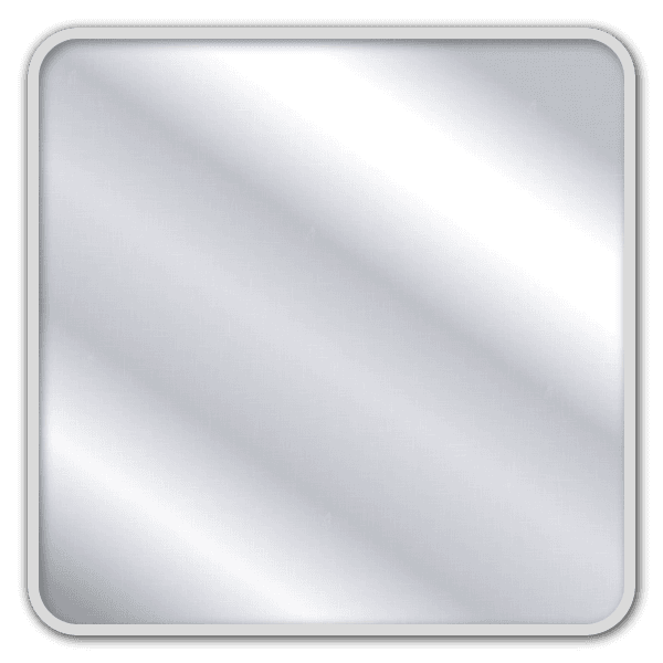 Panneau de signalisation vierge carré en aluminium - plusieurs dimensions