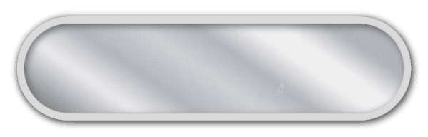 Panneau de signalisation vierge rectangulaire en aluminium - 400 x 100 mm