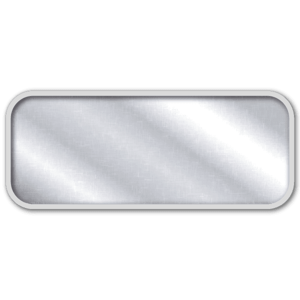 Panneau de signalisation vierge horizontal en aluminium - 500 x 200 mm