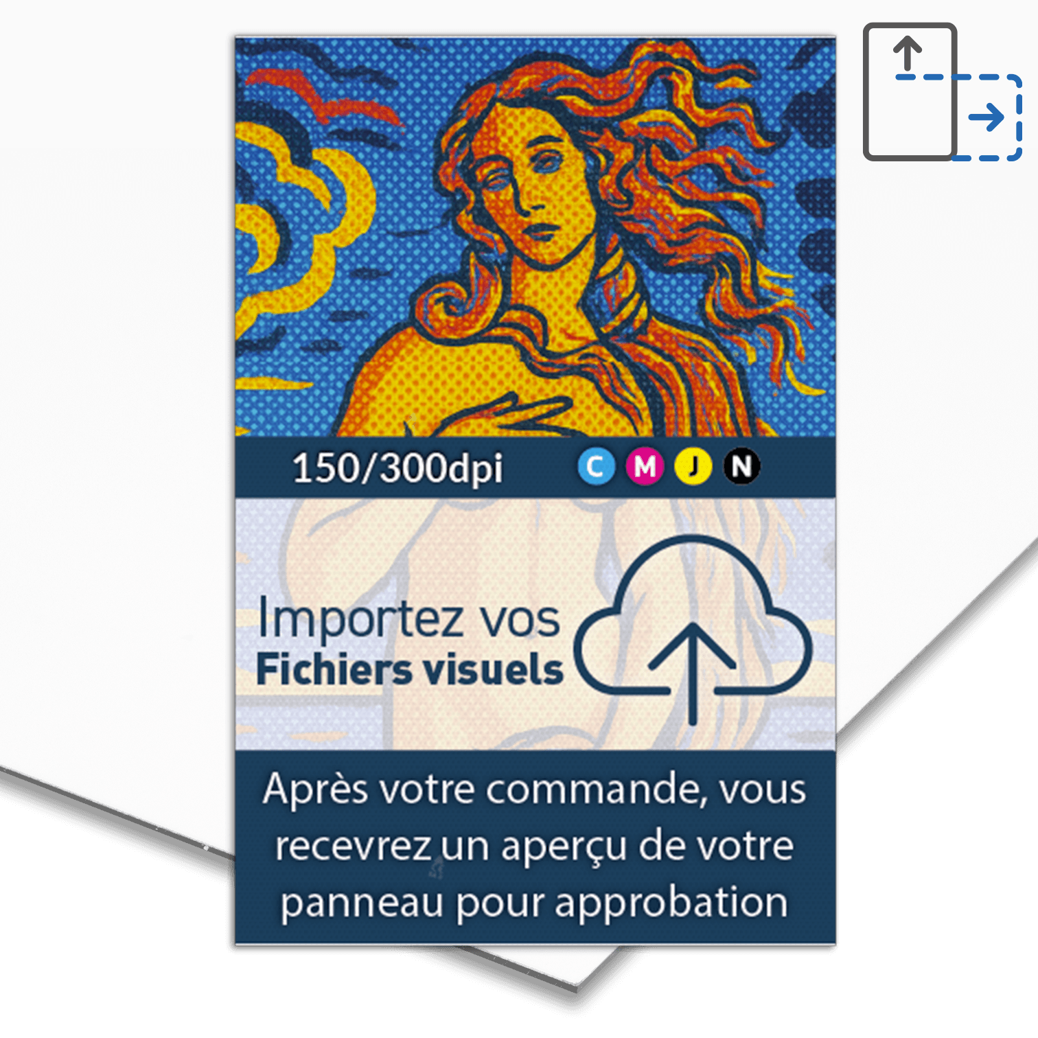 Panneau Alupanel - avec votre propre design / logo