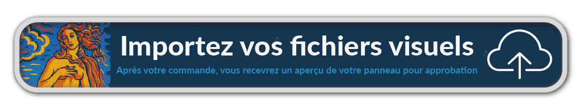 Panneau d'information 1200x150mm réfléchissant - mpression personnalisée (fichier client requis)