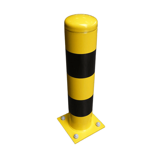 Rampaal Ø159x1000mm staal verzinkt (wanddikte 4,5mm) - vloermontage