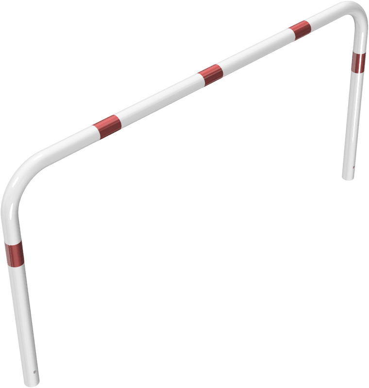 Barrière de guidage en acier 2000 x 1000 mm avec fixation au sol