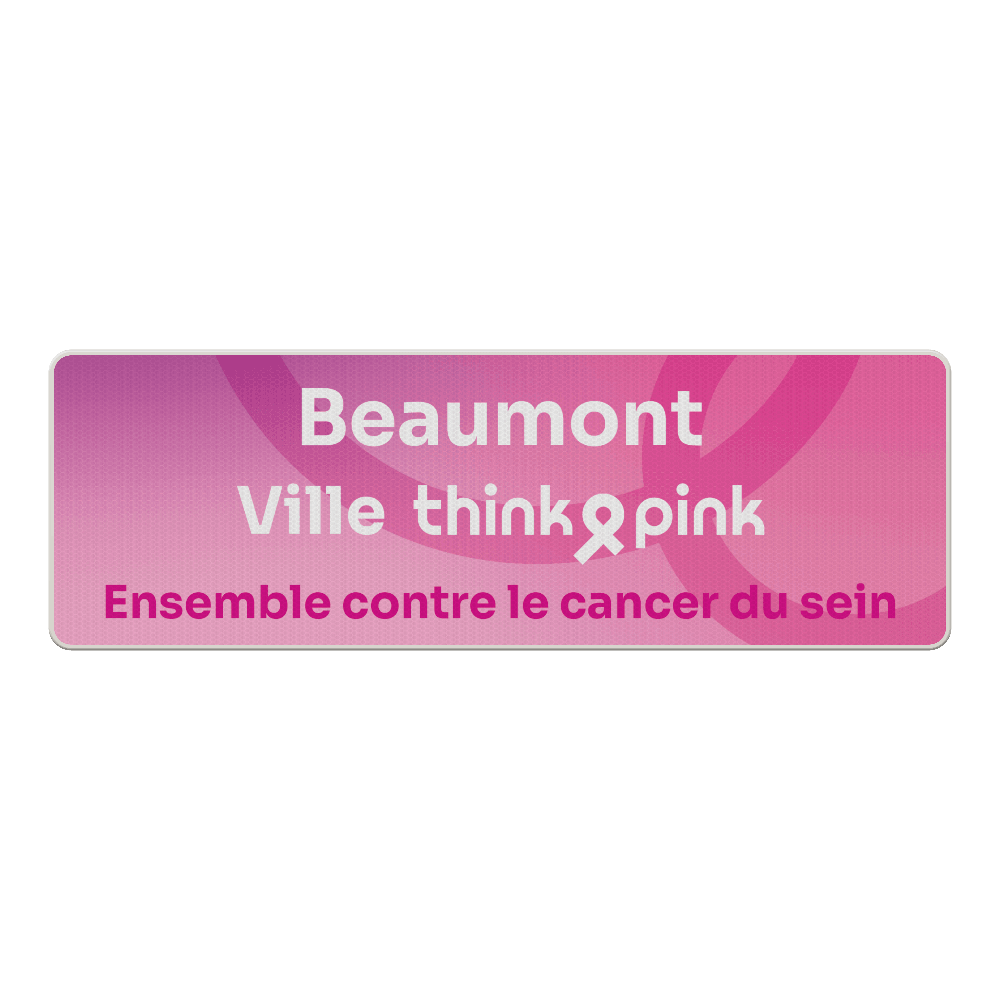 Naambord Ville ThinkPink.be - huisstijl