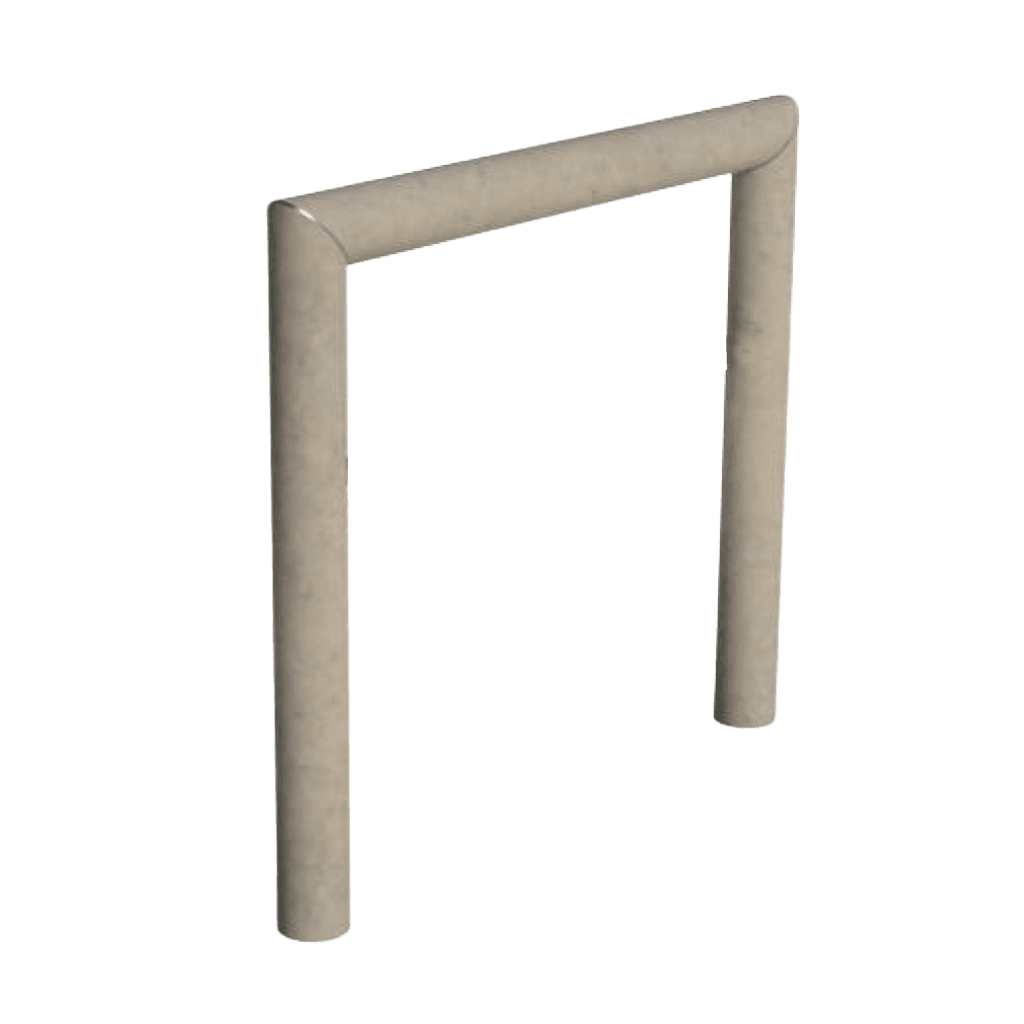 Arceau de stationnement vélo en matériau recyclé Ø 80 mm – Sand Beige