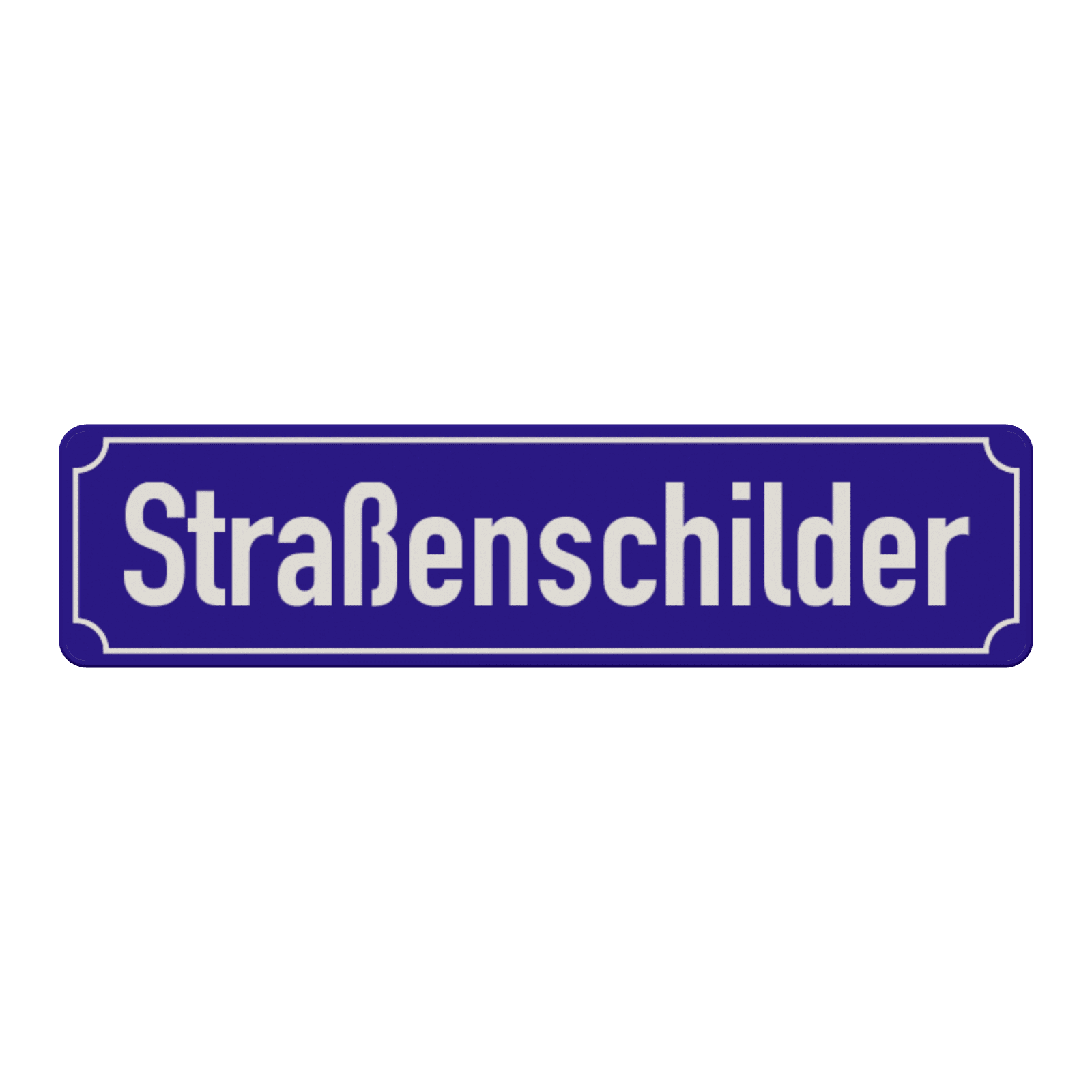 Straßennamenschild 800x200mm - 1 Zeile