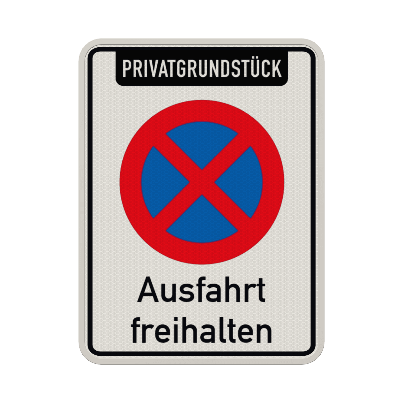 Parkverbotsschild Ausfahrt freihalten - reflektierend