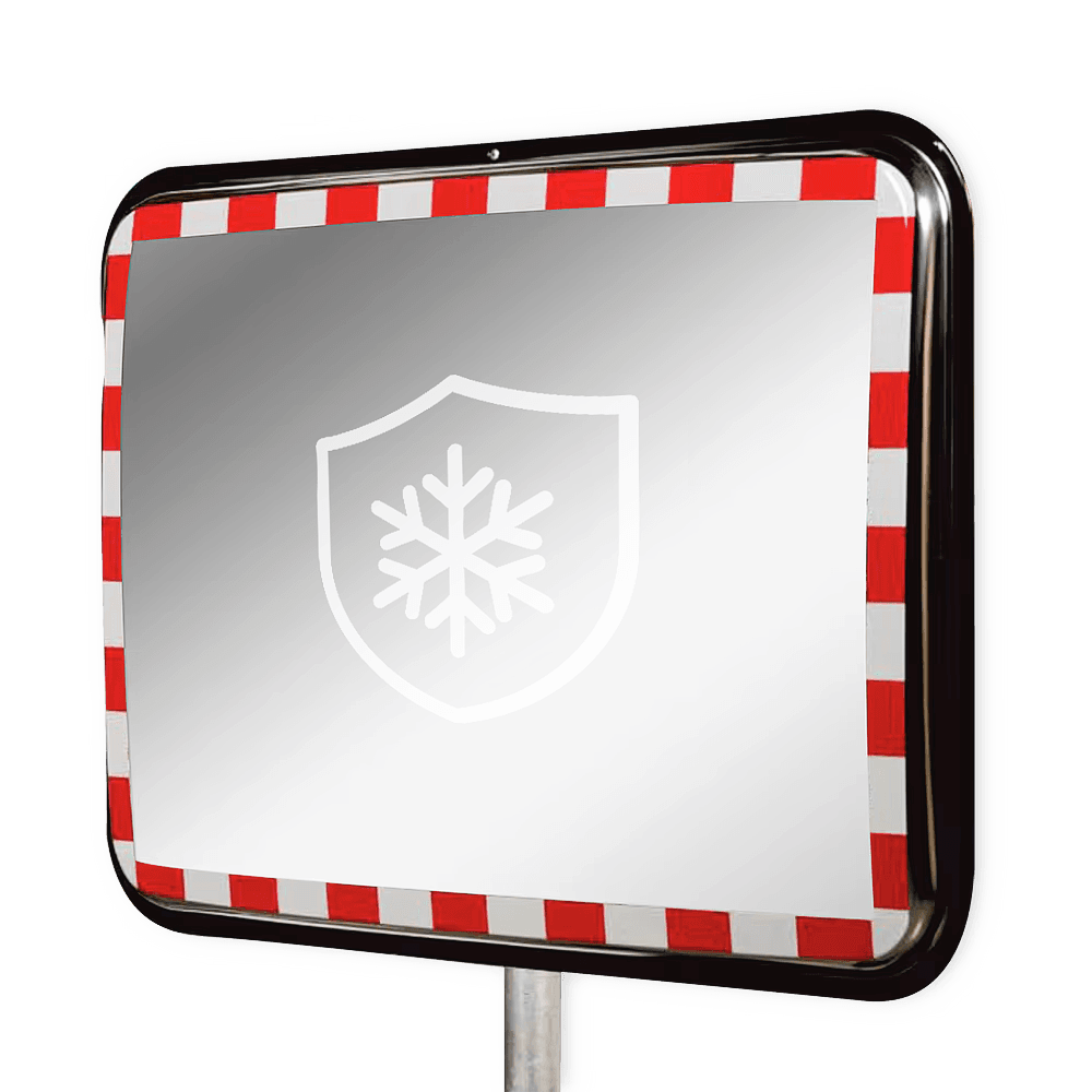 Verkehrsspiegel 600x450 mm Anti-Frost aus RVS