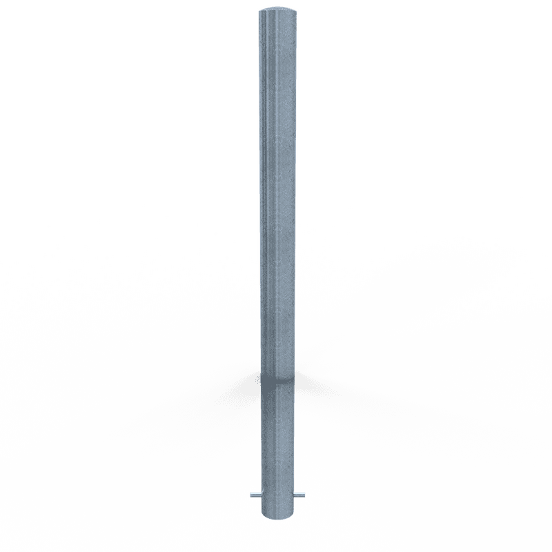 Rammschutzpoller Ø89x1300mm Stahl verzinkt – mit Bodenanker