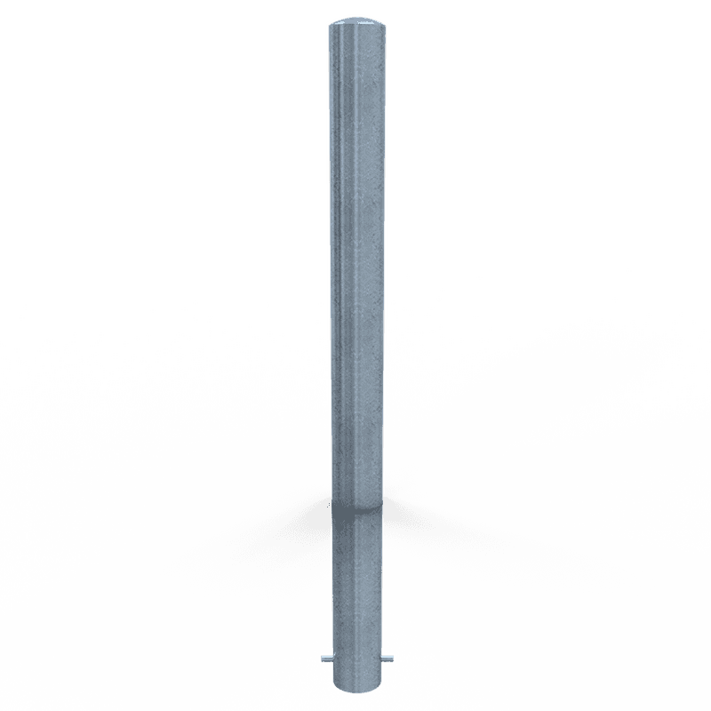 Rampaal Ø102mm staal verzinkt - met grondanker