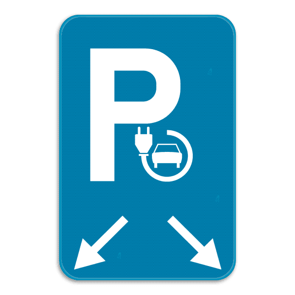 Parkeerbord Elektrisch opladen - 2 plaatsen