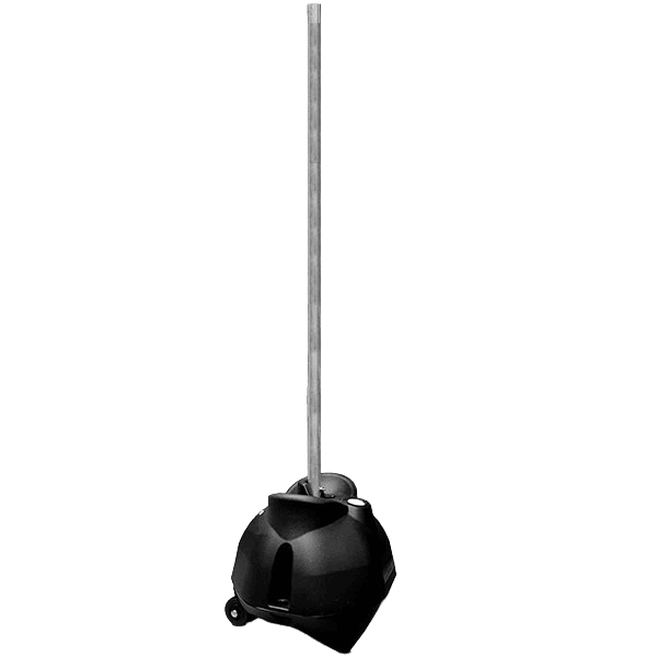 Mobiele bordenstandaard verrijdbaar voor paal Ø48mm - vulbaar tot 70 liter