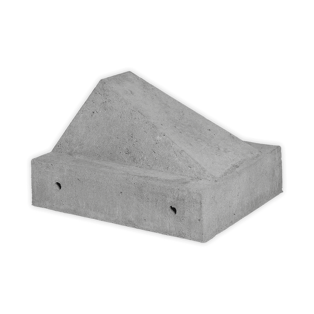 Schrikblok / schampblok beton grijs – 60x50x40cm