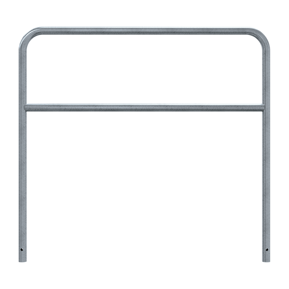 Barrière de guidage acier Ø48 mm avec barre centrale