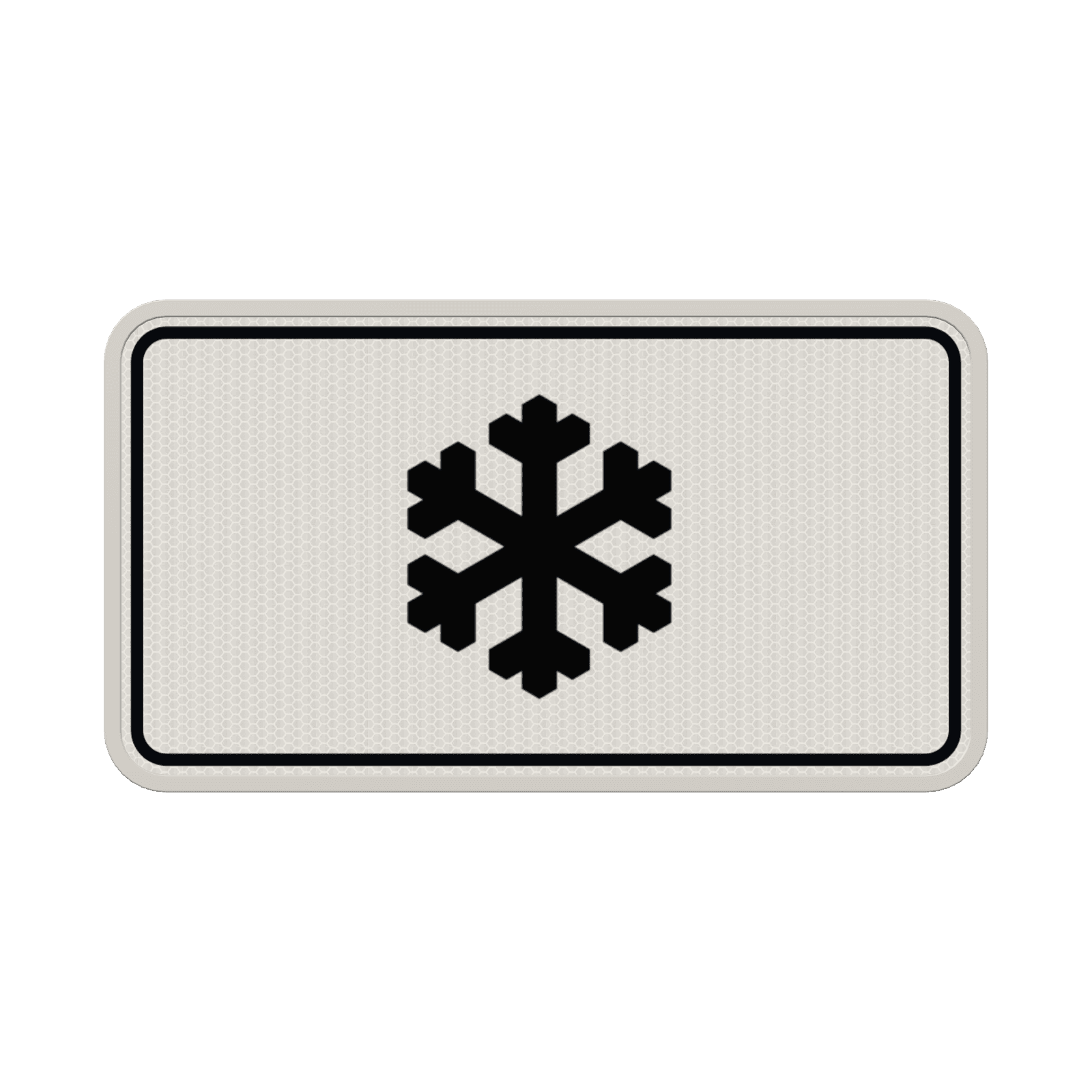 Verkehrszeichen 1007-30 - Gefahr unerwarteter Glatteisbildung - reflektierend