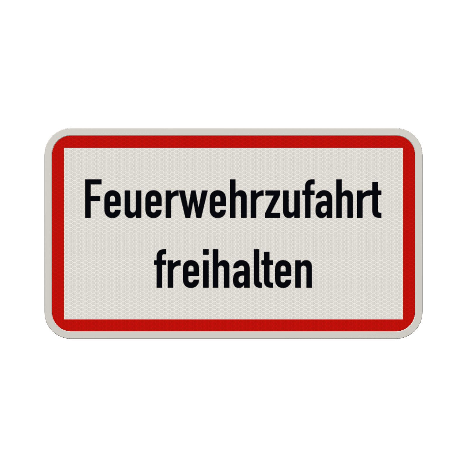 Schild Feuerwehrzufahrt freihalten - reflektierend