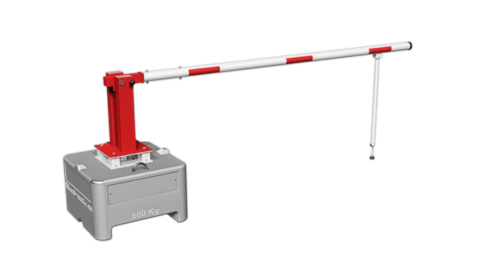 Mobile Handschranke 3-7m - Manuelle Schranke mit Betonfuß