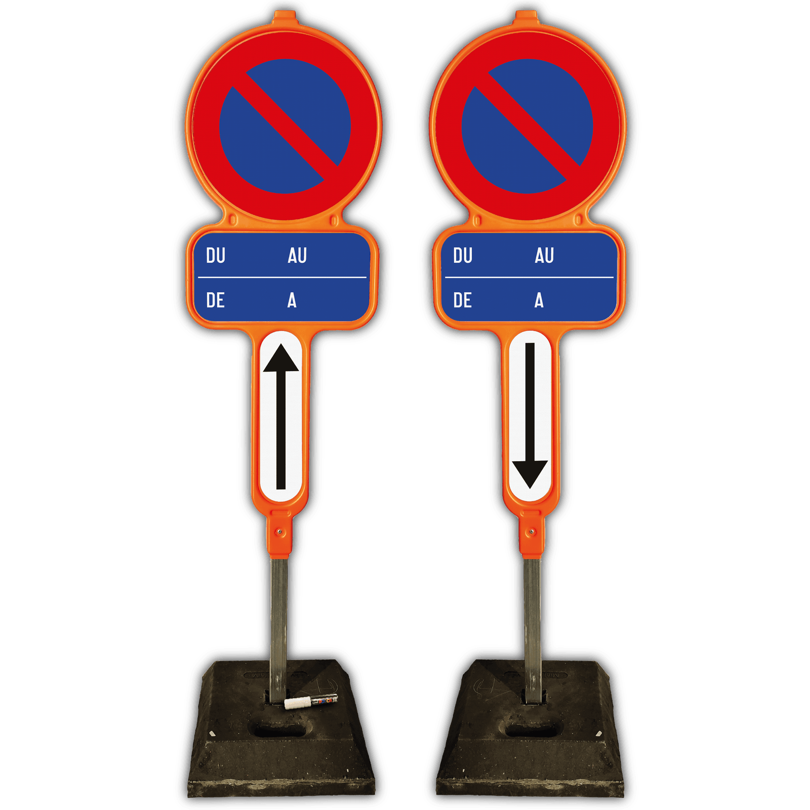 Kit de panneaux d'interdiction de stationnement en PEHD - E1