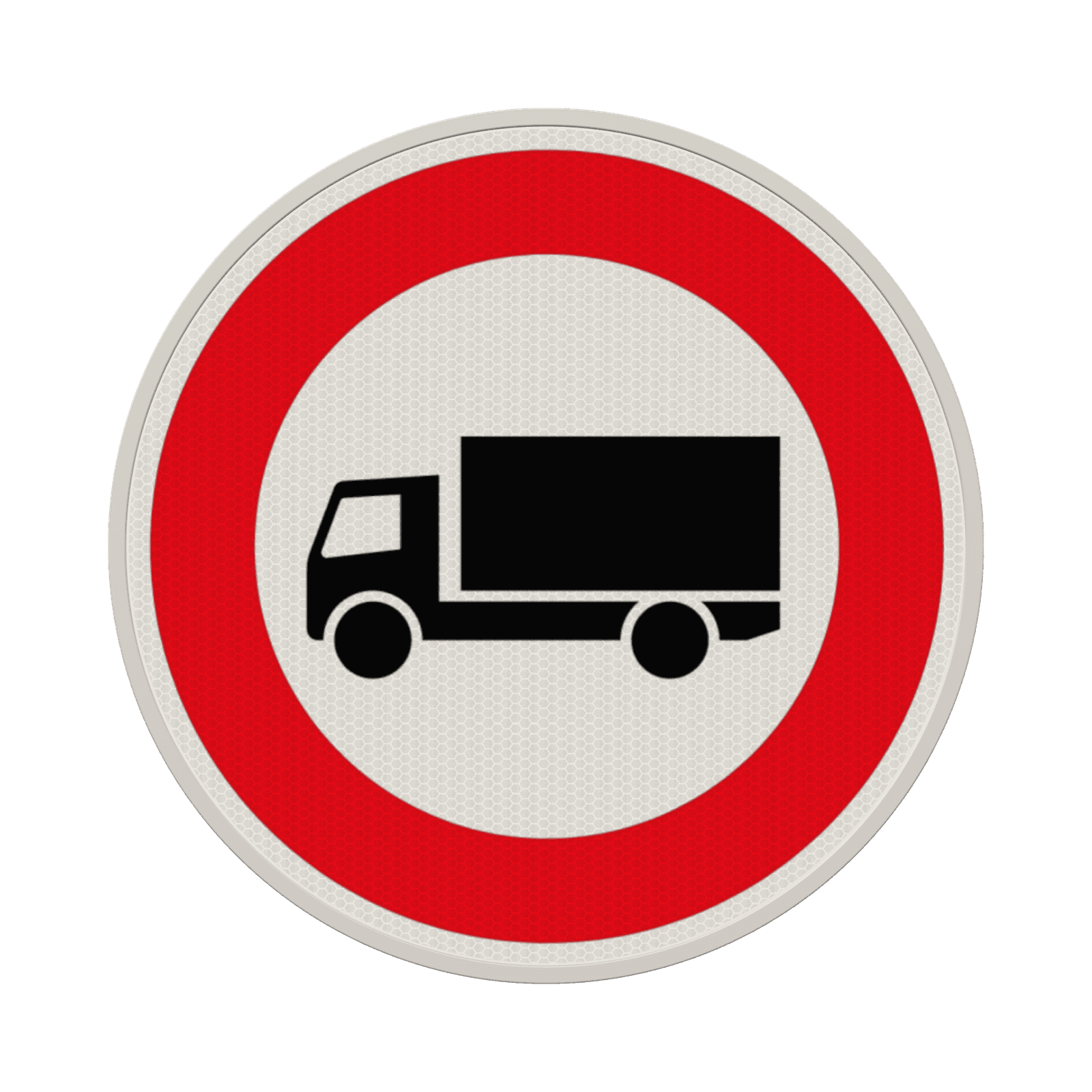 Vorschriftszeichen 253 - Verbot für Kraftfahrzeuge mit einer zulässigen Gesamtmasse über 3,5 t