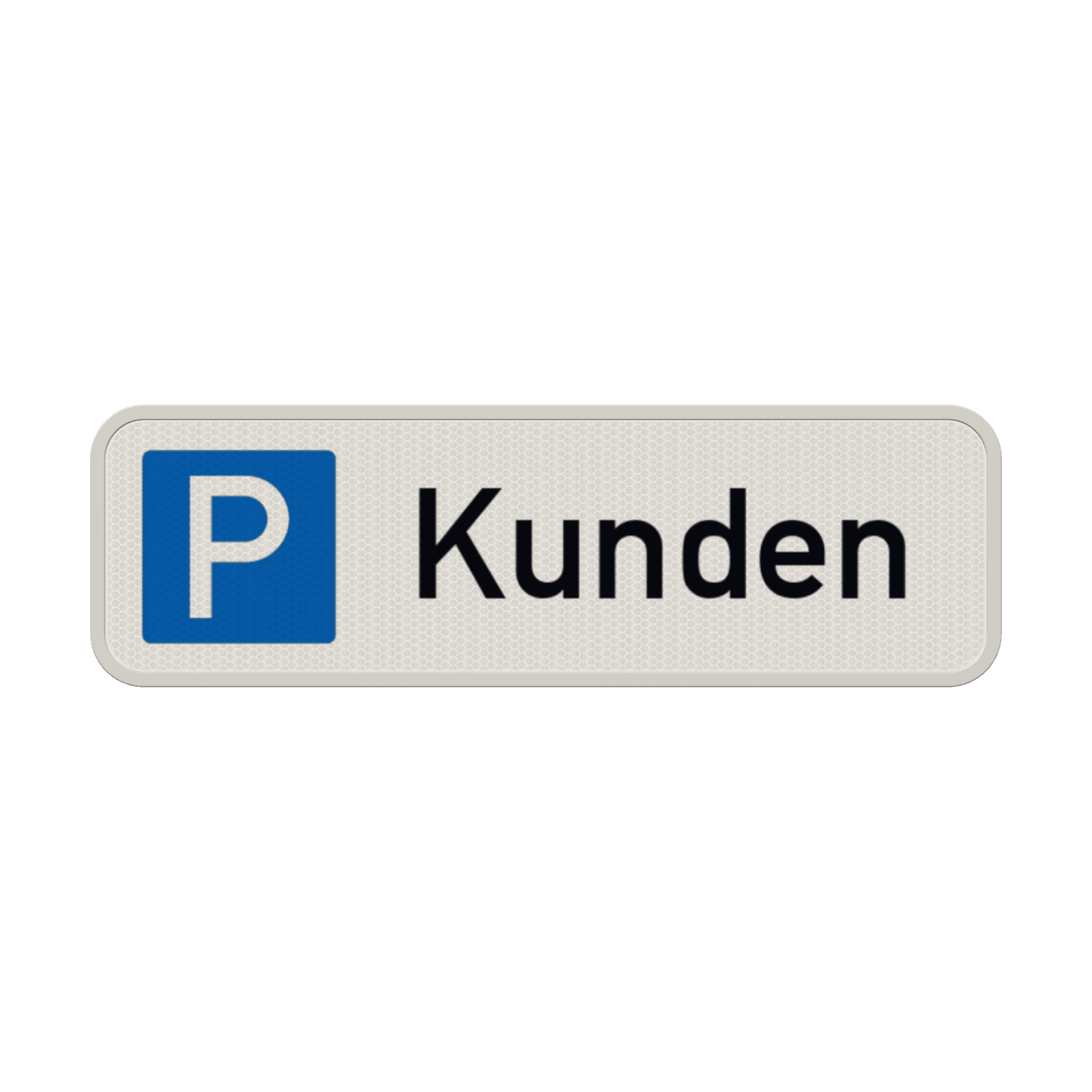 Parkschilder - Parkplatz nur für Kunden - reflektierend