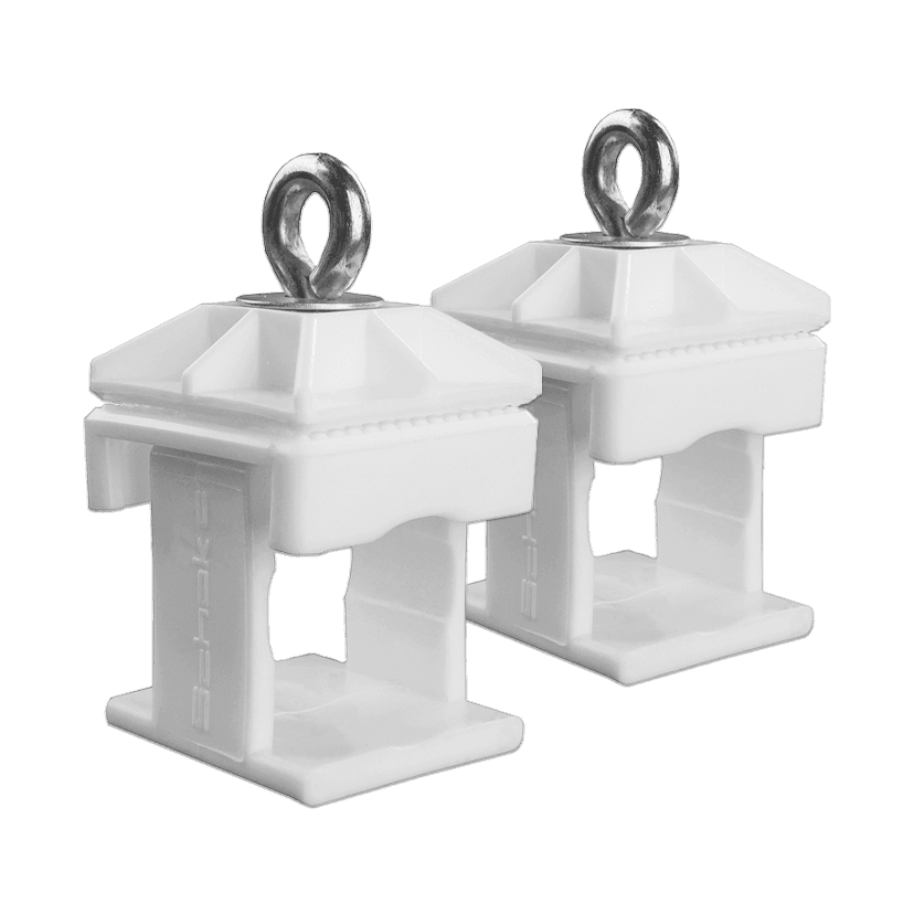 Klemmschelle 40mm aus Kunststoff weiß