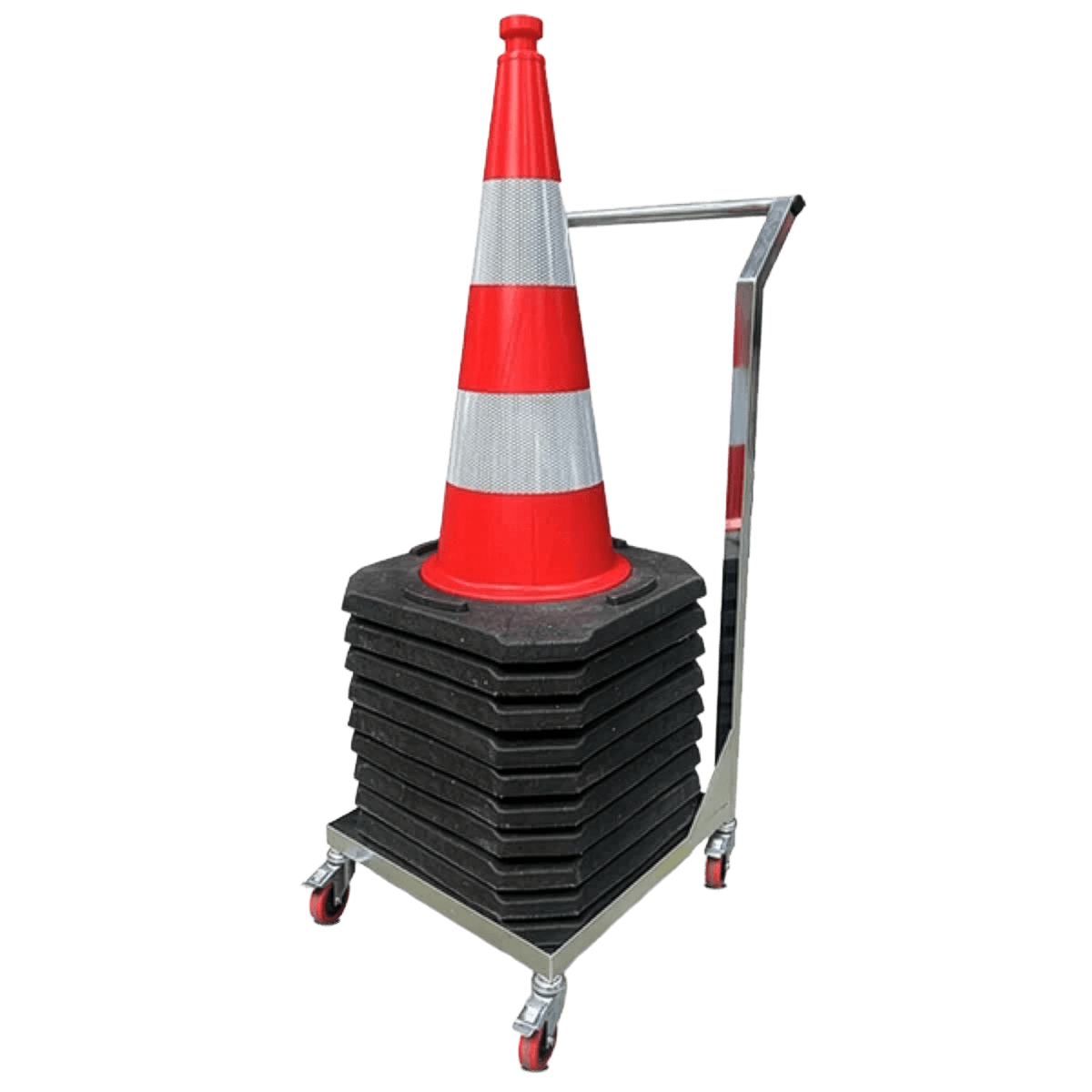 Kegelkar voor verkeerskegels - voor afzetkegels 50/75cm