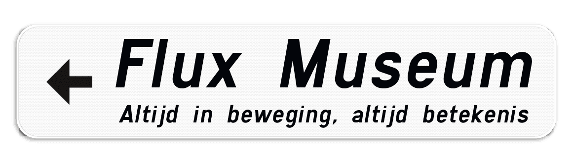 Verkeersbord SB250 F34a - Openbare inrichting - hoofdtekst + ondertekst - links