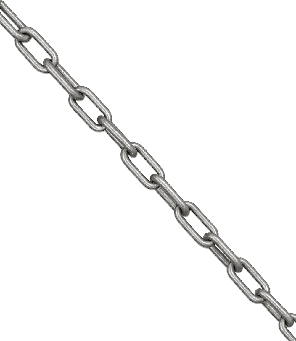 Sperrkette Stahl verzinkt DIN 763 6×42mm - Länge 10 meter