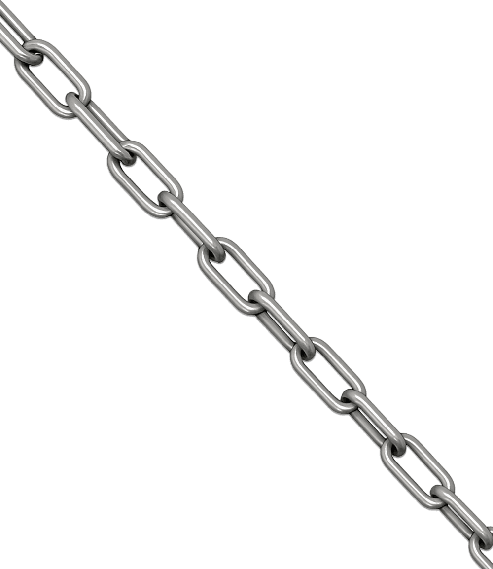 Sperrkette Edelstahl 304 6×42mm - Länge 10 meter