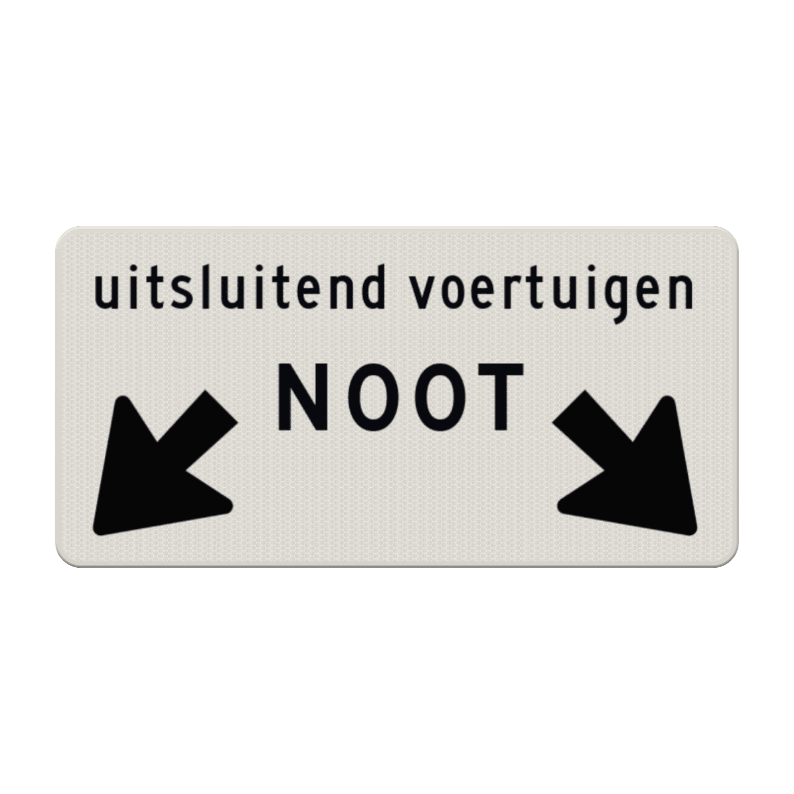 Onderbord - Uitsluitend voertuigen NOOT + OB504