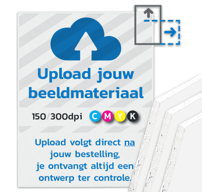 Bordpaneel TS-SignAgain® (PVC) - met eigen opdruk/ontwerp