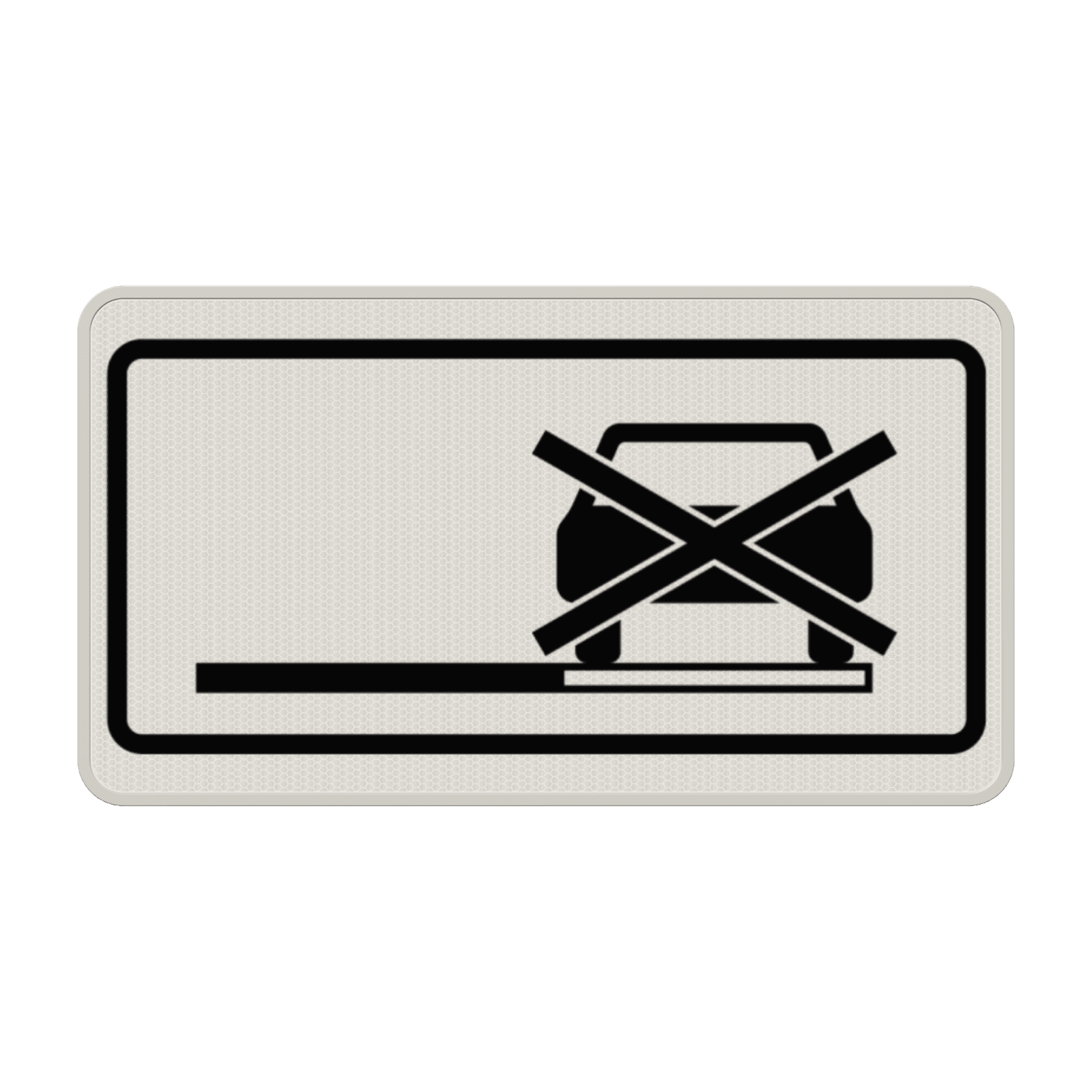 Verkehrszeichen 1060-31 - Halteverbot auch auf dem Seitenstreifen