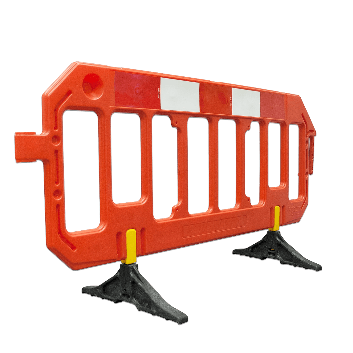 Barrière nadar en plastique 2000x1000mm - Pieds pliants - Orange ou blanc