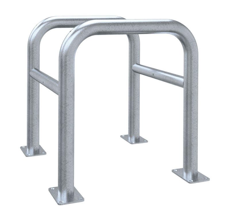 Kolombescherming staal 2-delig - 600x600x650mm - vloermontage