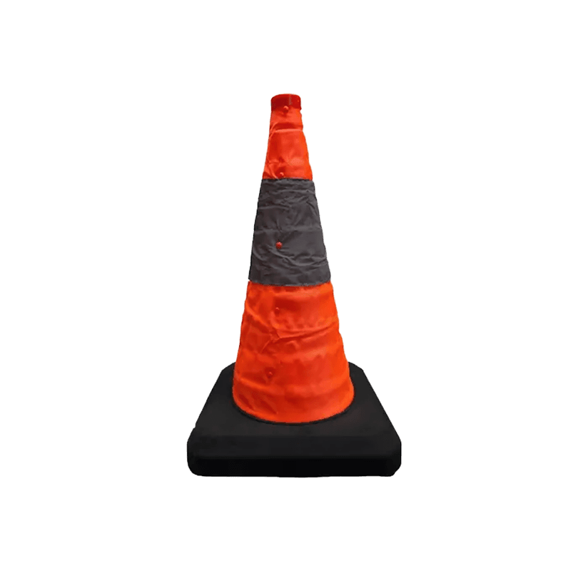 Opvouwbare verkeerskegel 50 cm met LED verlichting