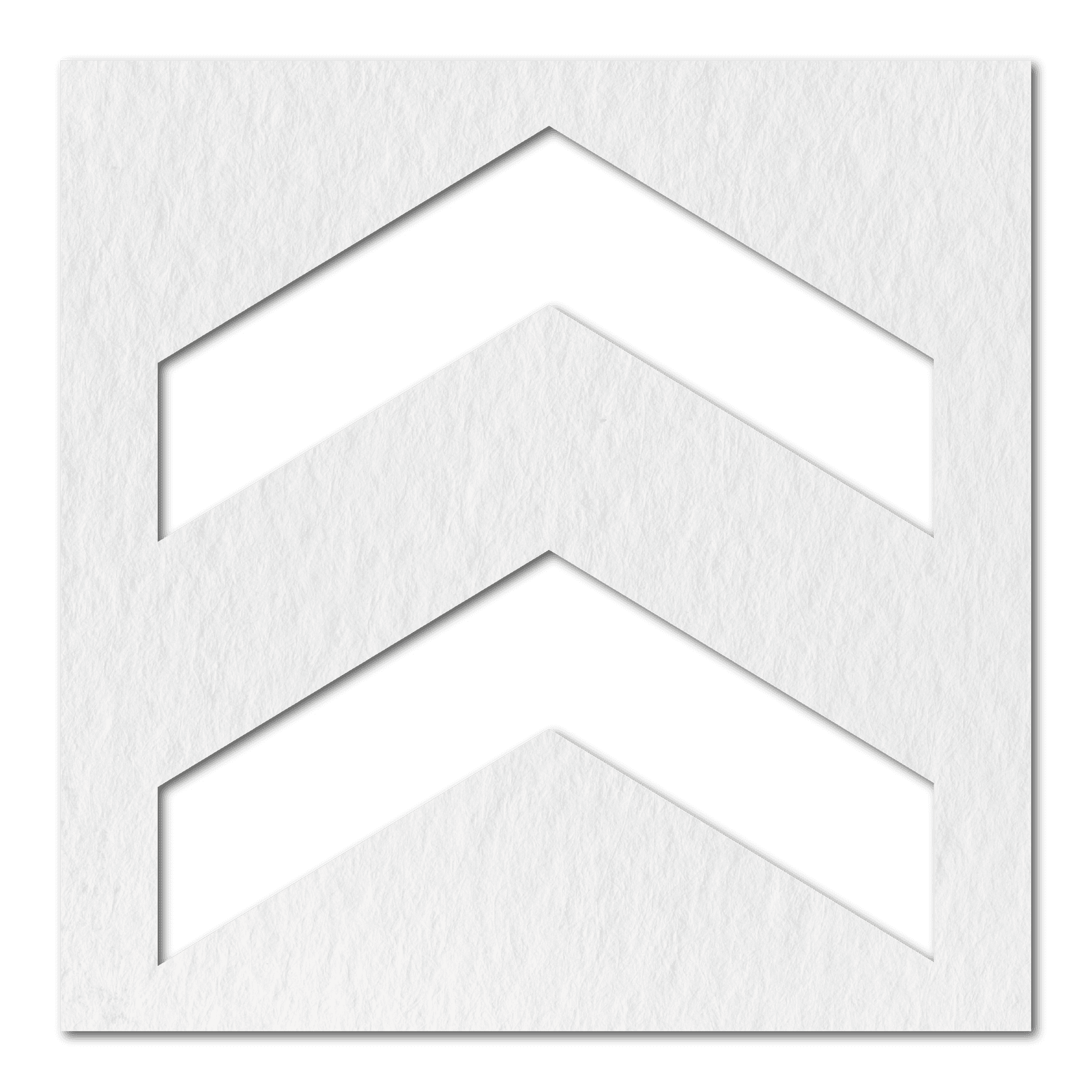 Wegmarkering spuitmal PVC (5mm) - Chevron pijlen