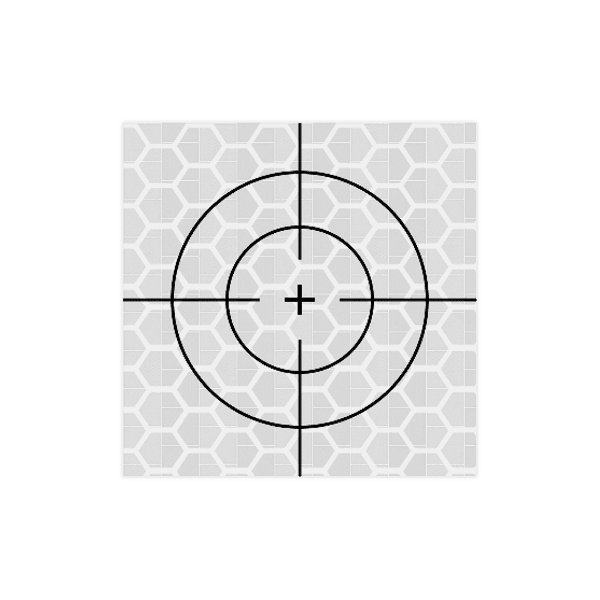 Meetsticker wit klasse 3 T-7500-B reflecterend