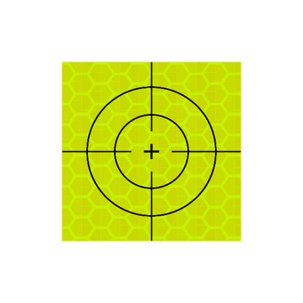 Meetsticker geel/groen klasse 3 T-7500-B fluorescerend