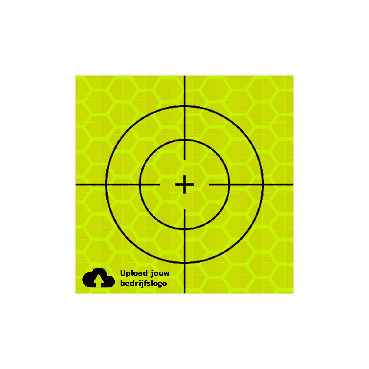 Meetsticker geel/groen klasse 3 T-7500-B fluorescerend - met logo