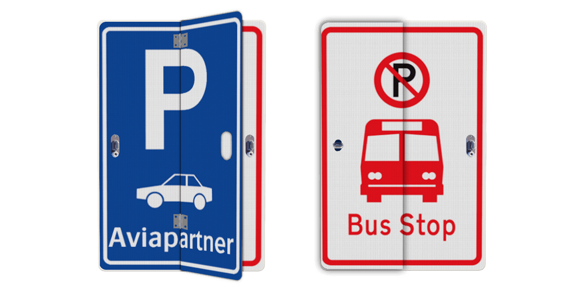 Klapbord met 2 standen en eigen ontwerp - reflecterend