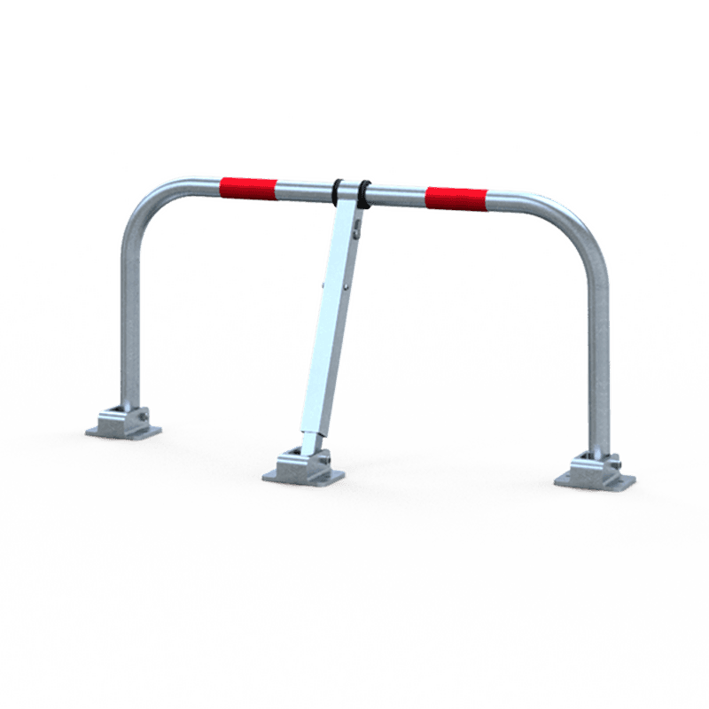 Parkplatzsperrbügel - verzinkt - abklappbar - Zylinderschloss