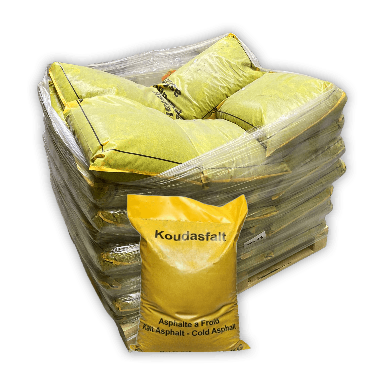 Koudasfalt pallet 1000kg (40 zakken 25kg)