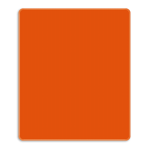 Basisbord SB250 oranje - reflecterend 1100x1300mm