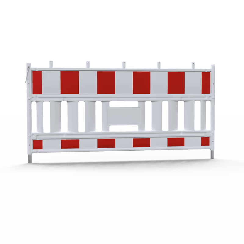 Absperrschrankengitter EURO4 Typ LUX aus Kunststoff 210cm - retroreflektierend