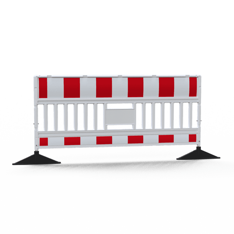 Absperrschrankengitter EURO3 Ultra mit Füßen drehbar - reflektierend