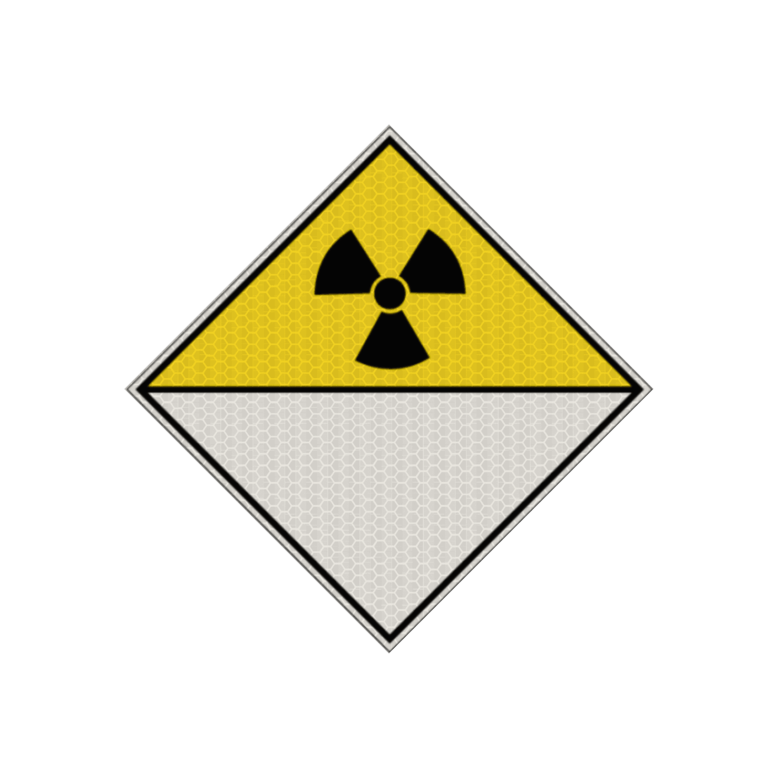 Pictogram ADR 7D - Radioactief materiaal - reflecterend