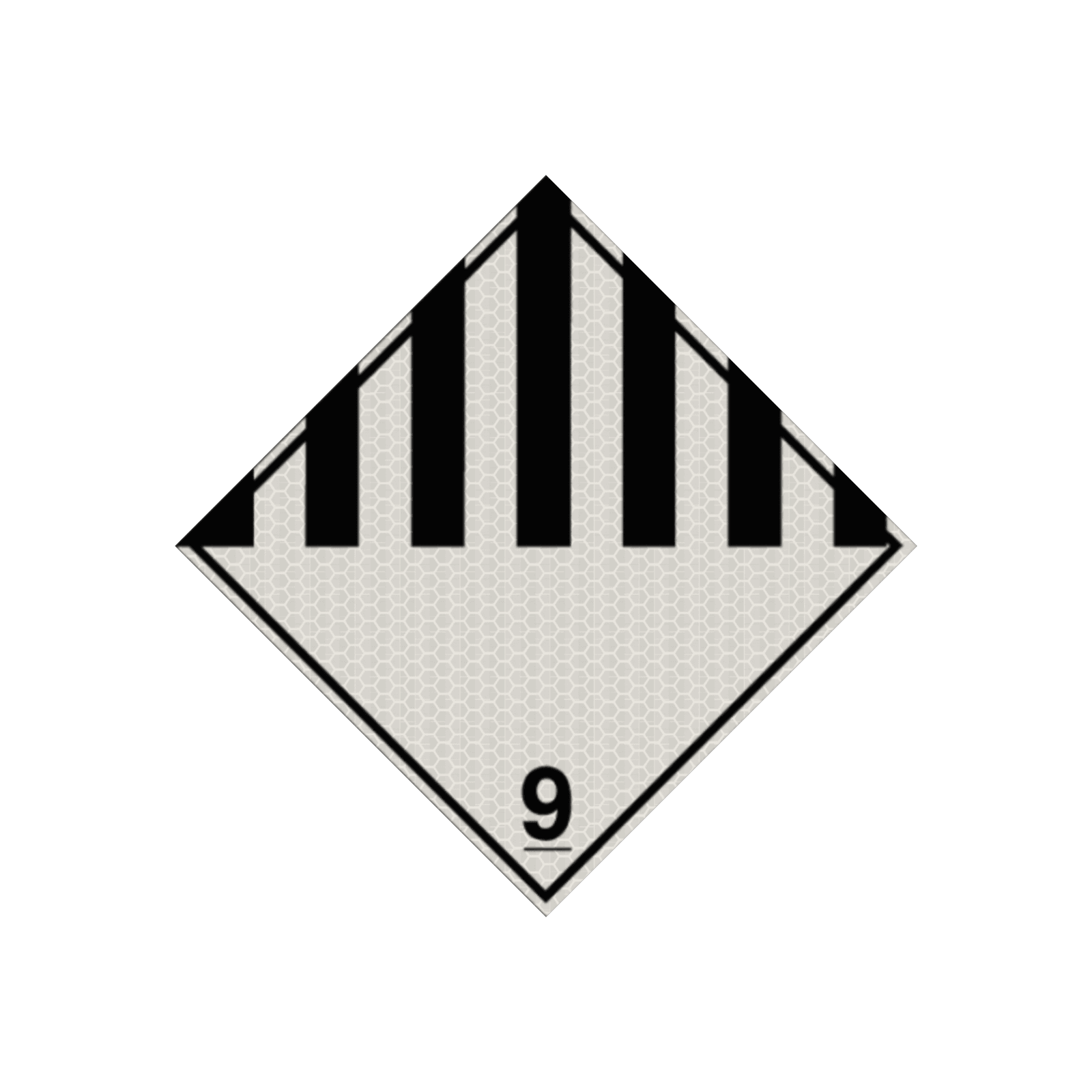 Pictogram ADR 9 - Diverse gevaarlijke stoffen- reflecterend