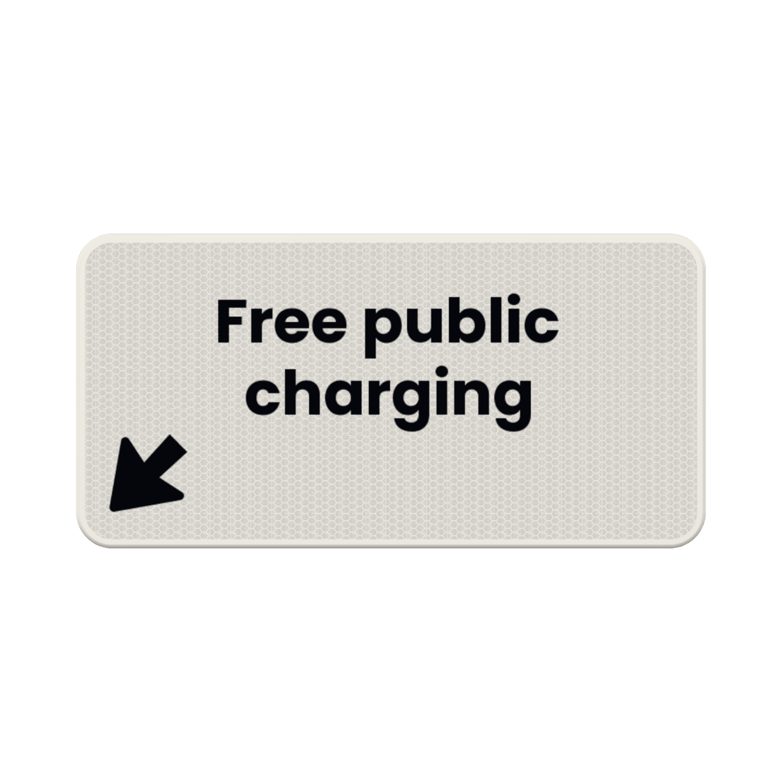 Onderbord - Free public charging + OB504l
