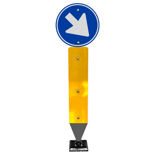 TS-KICKFLEX-BB22 incl. RVV D02 Ø400mm reflecterend - met veermechanisme