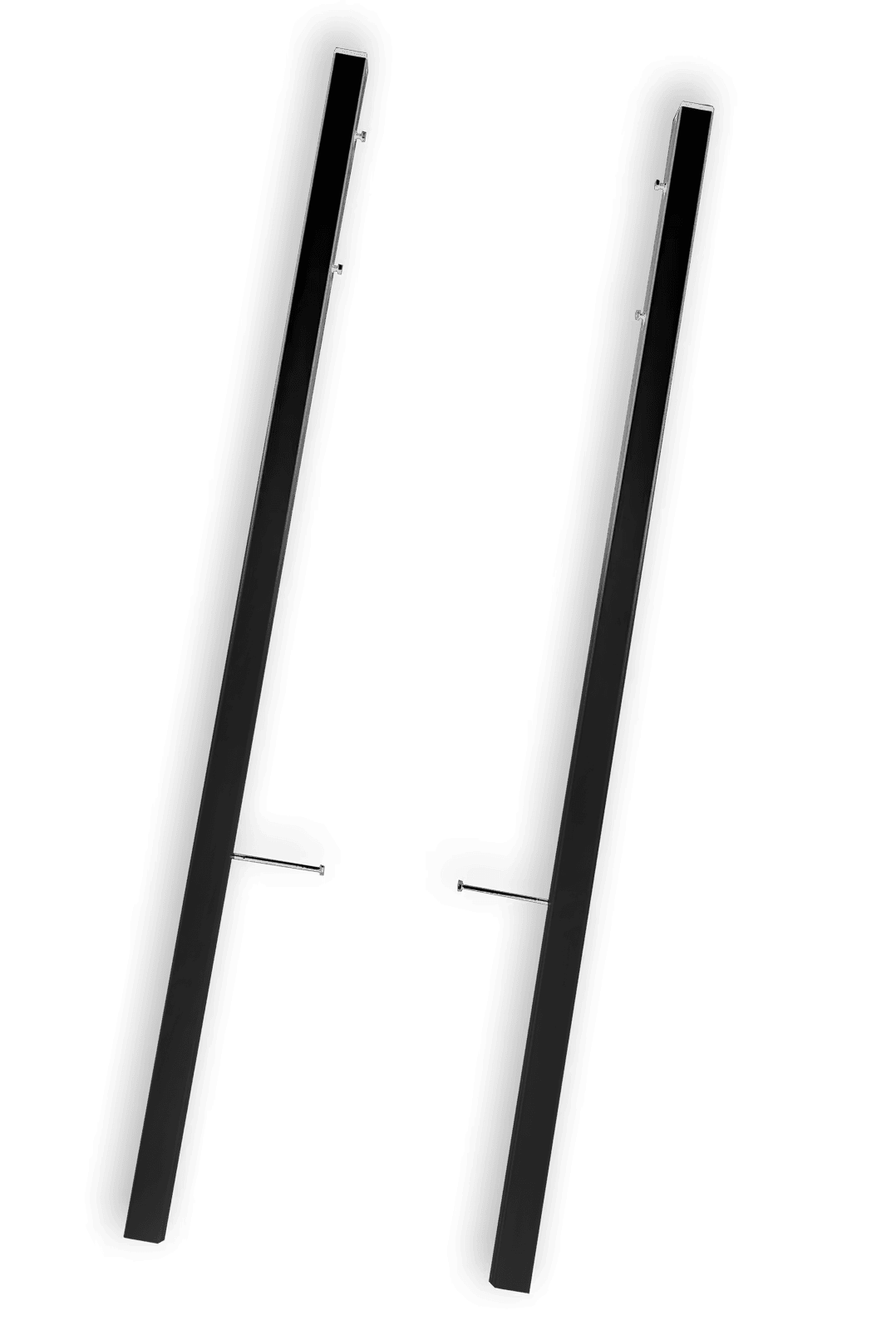 Montants TS3 (30x30mm) - Aluminium brossé - kit de 2 pièces